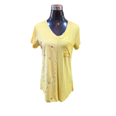 Polera Algodón Larga Cuello V All Things With Love